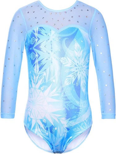 Blue snowflake gymnastics - snowflake,