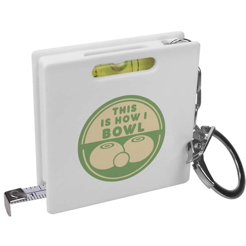Lawn bowls emblem keyring - bowls,