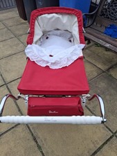 Red Slivercross Kids Pram Very Good Condition And Slivercross Bag Plus Pram Set
