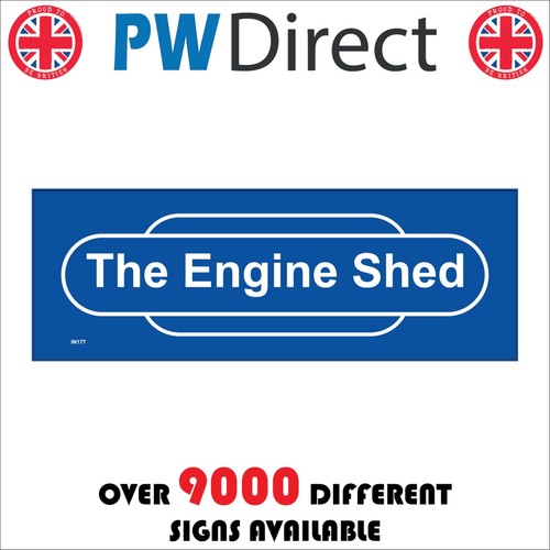 Sign the engine - engine, shed