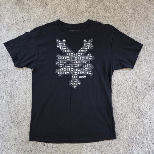Vtg zoo york black shirt - black,