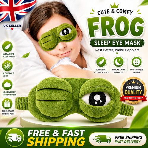 Frog sleep mask soft - 3d, eye