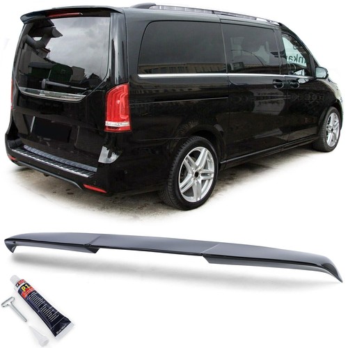Rear roof spoiler gloss black - rear,