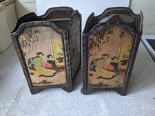 PAIR ANTIQUE HUNTLEY PALMERS