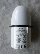 White Lampholder for Bayonet Light Bulbs, Cord grip, Lamp Holder / Fitting