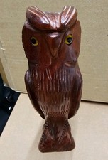 Lovely Hand Carved Wooden Owl