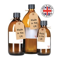 TEC Amber Glass Bottles with