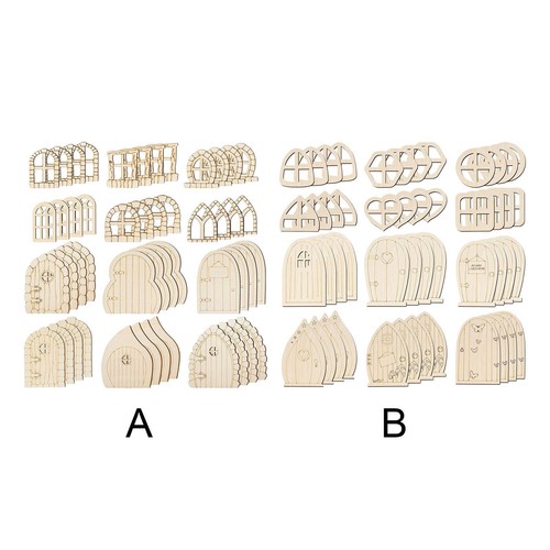 48pcs fairy theme mini - mini, wooden