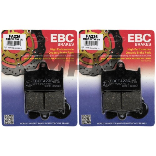 Ebc fa236 organic brake - brake, pads