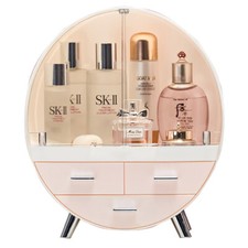 Round Makeup Organiser Storage Box Drawer Shelf Free Stand Cosmetics Tidy Holder