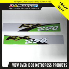 KAWASAKI KX 250 MOTOCROSS SWING ARM GRAPHICS DECALS STICKERS