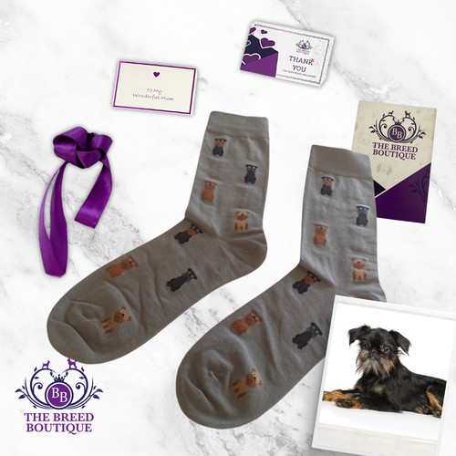 Brussels griffon socks unisex - griffon,