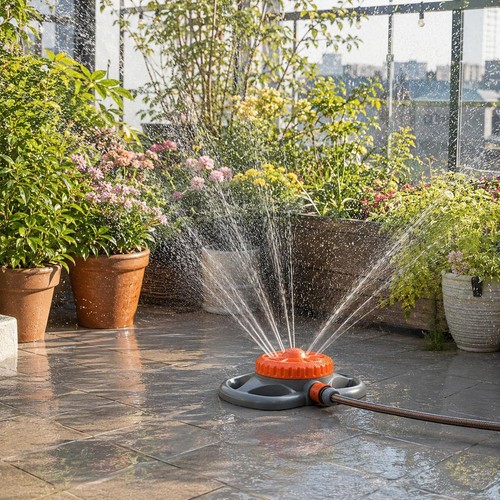 360 rotating lawn sprinkler - lawn,