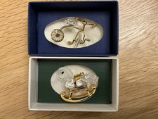 Swarovski Crystal Memories 183270 Rocking Horse And 219198 Miniature Tricycle
