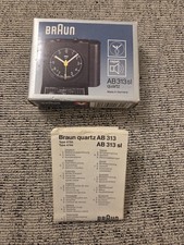 Vintage Braun Type AB 313 sl / 4784 Alarm Clock - BOX & INSTRUCTIONS ONLY