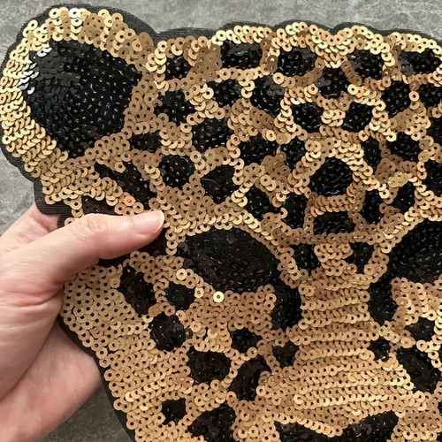 Iron leopard patch - iron, on