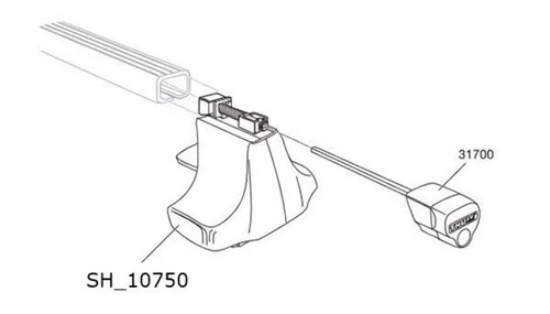 Thule foot pack 750 - thule, spare