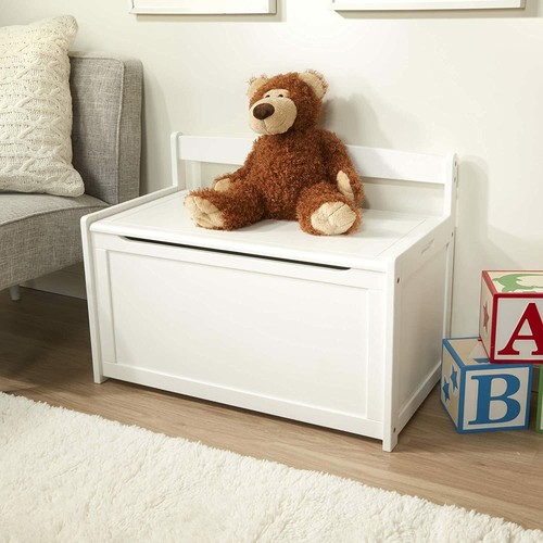Kids white finish wooden toy - white,