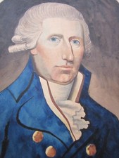 Antique C19th Folk Art Portrait of John Paul Jones, Father of the American Navy