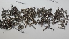 20-50 Bifurcated rivets Oval Head Mild Steel Nickel Plated Split Rivets