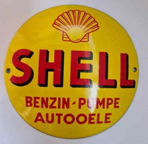 Shell porcelain - (round).,