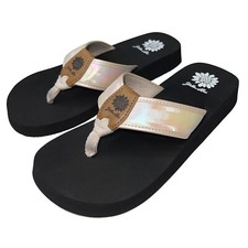 Yellow Box Flip Flops Cream