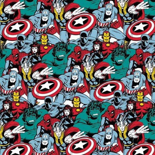 Fat quarter marvel comics - quarter,