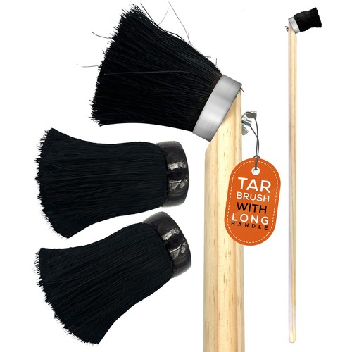 Tar paint brush long handled - long,