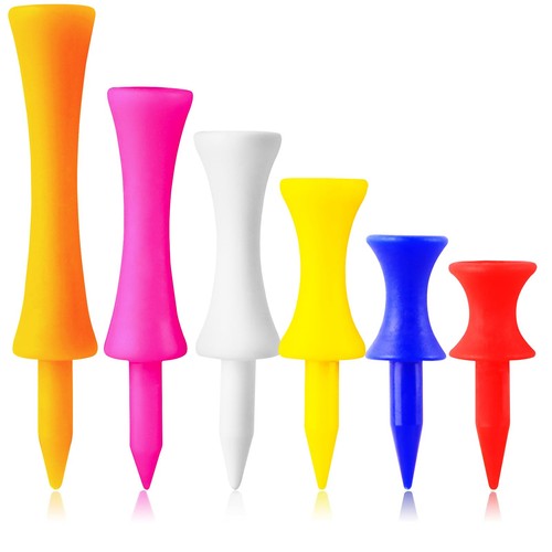 Plastic golf castle tees - plastic, 1/4