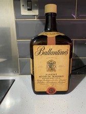 large empty old whisky bottle