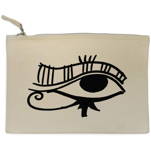 Egyptian eye canvas zip - 'egyptian,