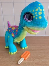 Snacking Sam Dinosaur Fur Real with lolly treat