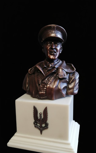 Cold cast bronze - bust, sir