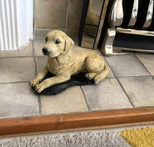Golden Labrador Stone Statue