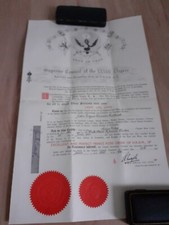 Certificate Freemason, 1960