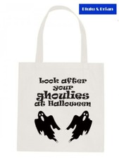 Funny gothic horror Tote Bag Halloween ghoulies ghosts ghouls spirits spooky