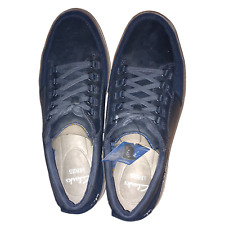 Clarks Mens Lorsen Vibe Low-Top Trainer Shoes Nubuck Navy Blue Size 10.5