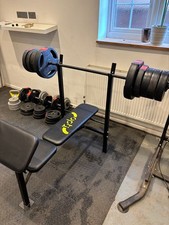 Opti Weight Bench With Bar And Weights 30kg