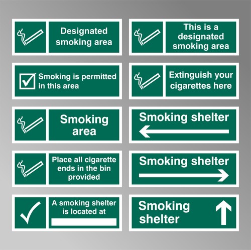 Designated smoking area - designated,