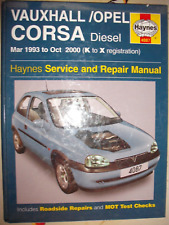 HAYNES WORKSHOP MANUAL VAUXHALL CORSA DIESEL 93-00 OPEL 4087 COMBO CORSAVAN