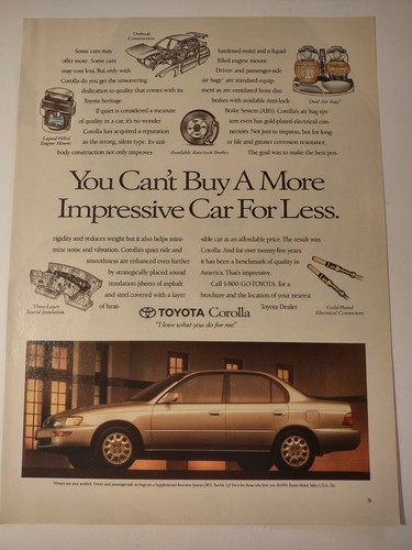 Toyota corolla sedan cant buy - sedan,
