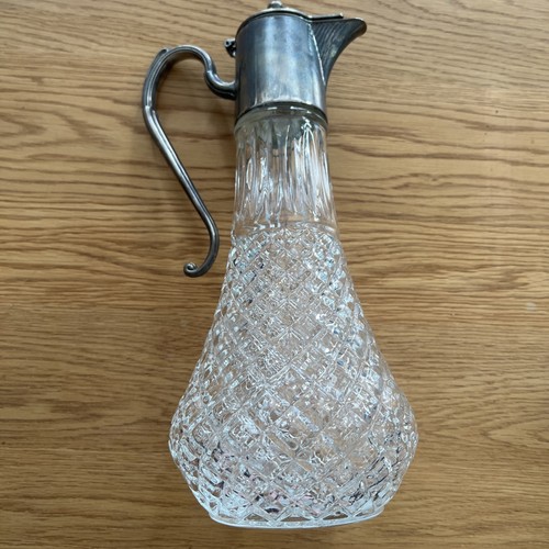 Antique cut glass claret jug - antique,