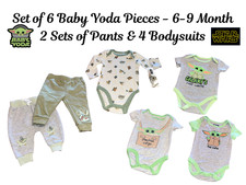 Set of 6 Baby Yoda Pieces -