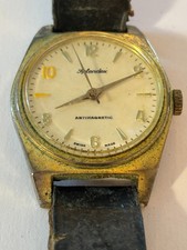 Splendex - Gents vintage black and gold wristwatch - Working