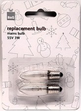 B&Q 05079858 2 x Clear Candle