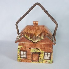Vintage Price Bros Kensington Cottageware Biscuit Barrel House Cottage Canister 