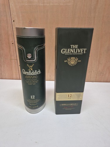 Glenfiddich year tin tube - 12,