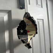 Hand painted Wooden Wind spinner 