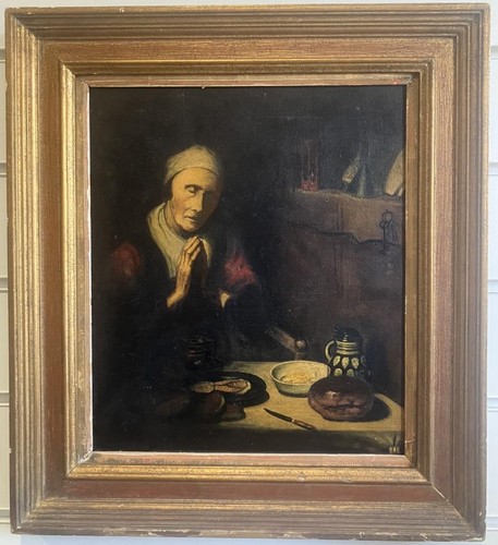 Antique oil painting - antique, dutch