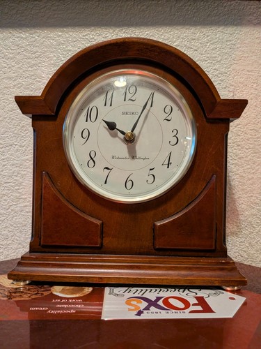 Brown seiko mantle - mantle, clock